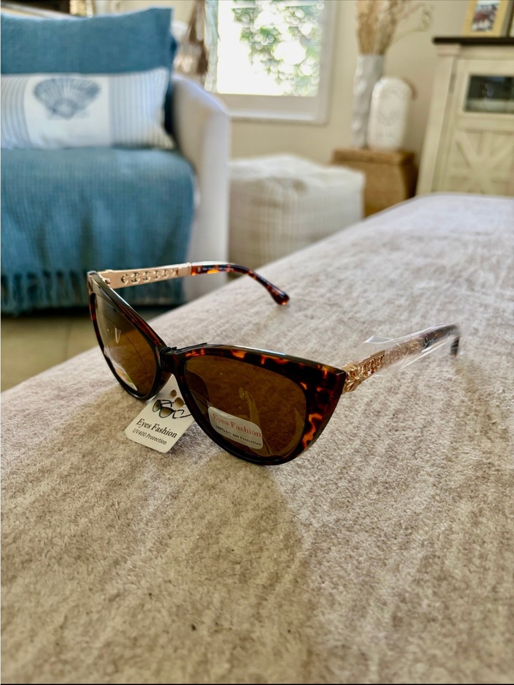 Womens Cat Eye Sunglasses Vintage Retro  Fashion Leopard UV400 Polarized New
